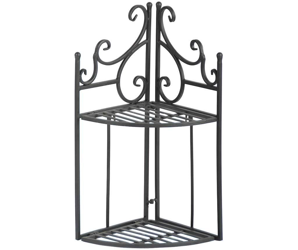 Etajera de colt pliabila Benton - Esschert Design, Gri & Argintiu
