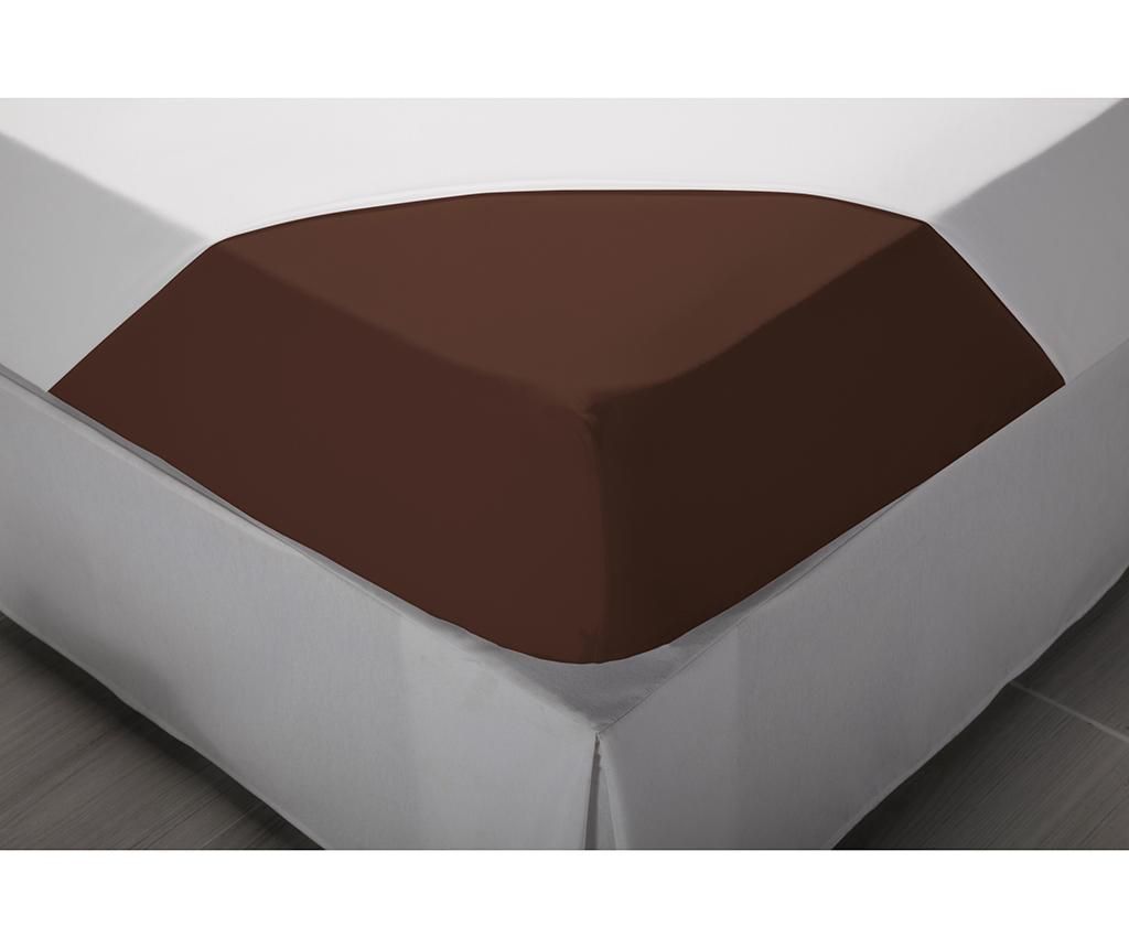 Cearsaf de pat cu elastic Amber 160×200 cm DecoKing, bumbac, violet – DecoKing, Mov DecoKing