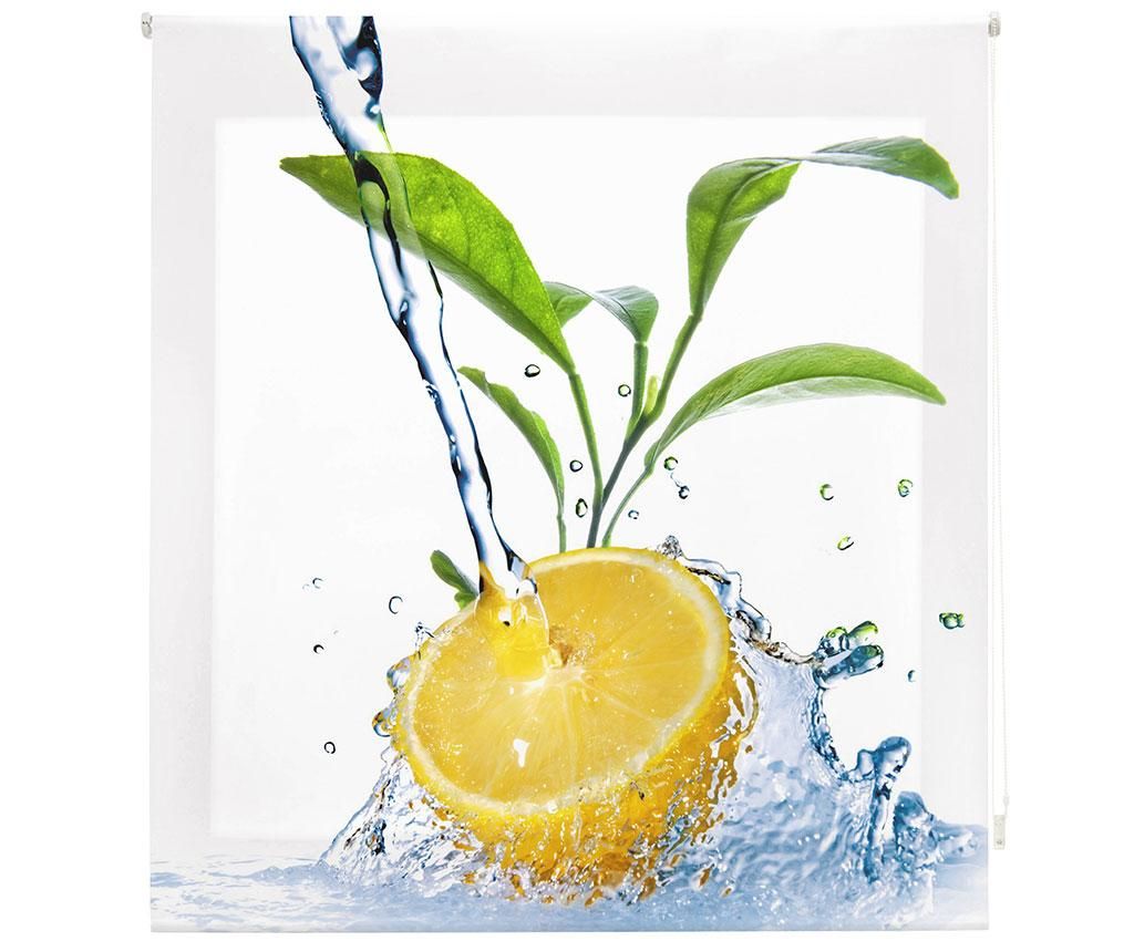 Jaluzea tip rulou Lemon Freshness 160x180 cm - Blindecor, Alb