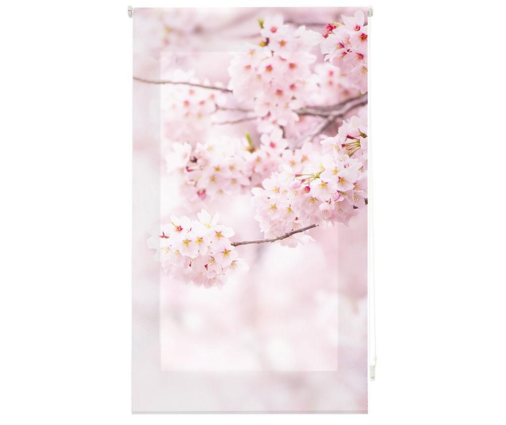 Jaluzea tip rulou Blindecor, Cherry Blossom, poliester imprimat digital, 100×180 cm – BlinDECOR, Roz BlinDECOR