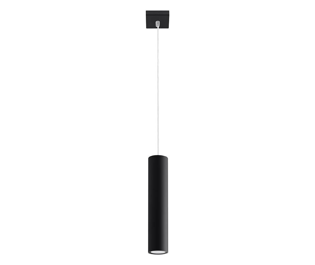 Lustra Nice Lamps, Castro Black, otel, negru, 8x8x100 cm – Nice Lamps, Negru Nice Lamps imagine noua 2022
