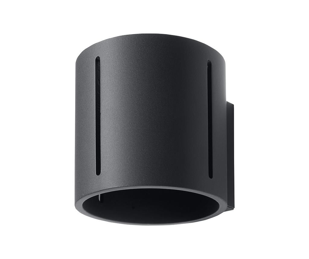 Aplica de perete Nice Lamps, Vulco Black, aluminiu, negru, 12x10x10 cm - Nice Lamps, Negru