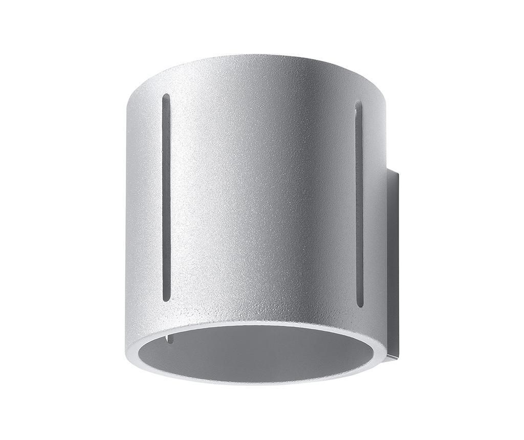 Aplica de perete Nice Lamps, Vulco Grey, aluminiu, 12x10x10 cm - Nice Lamps, Gri & Argintiu