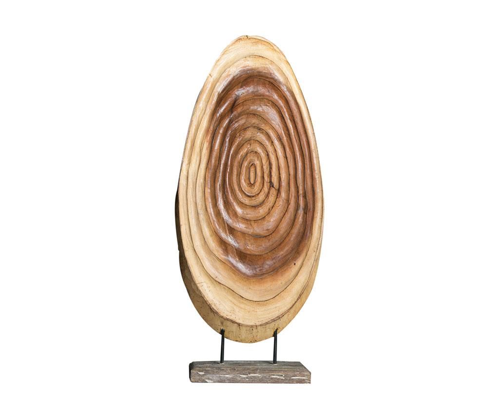 Decoratiune Belssia, Trunk, lemn de stejar, 31x15 cm - Belssia, Maro