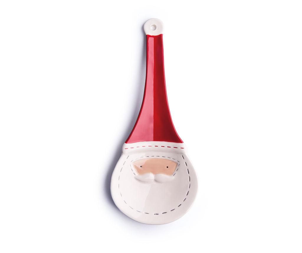 Suport pentru lingura Excelsa, Dear Santa, ceramica, 26x11x3 cm – Excelsa, Alb,Rosu Excelsa imagine 2022