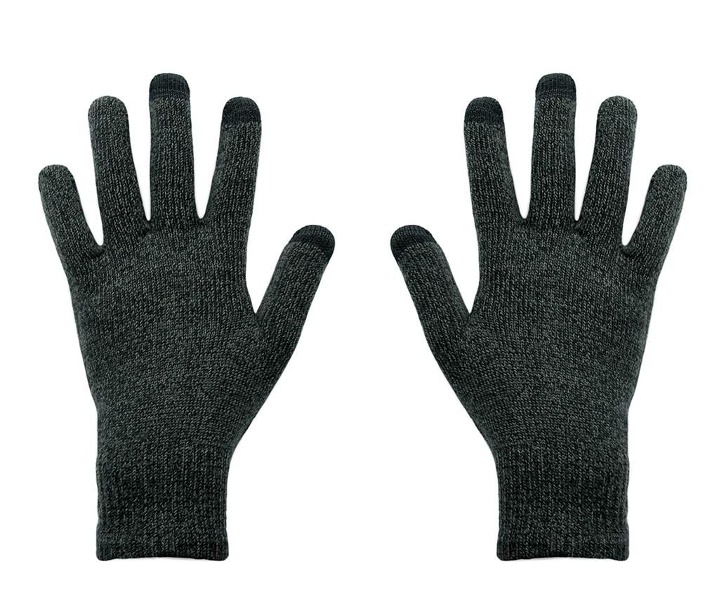 Manusi Touchscreen barbati hi-Glove Classic Gradient Dark Grey