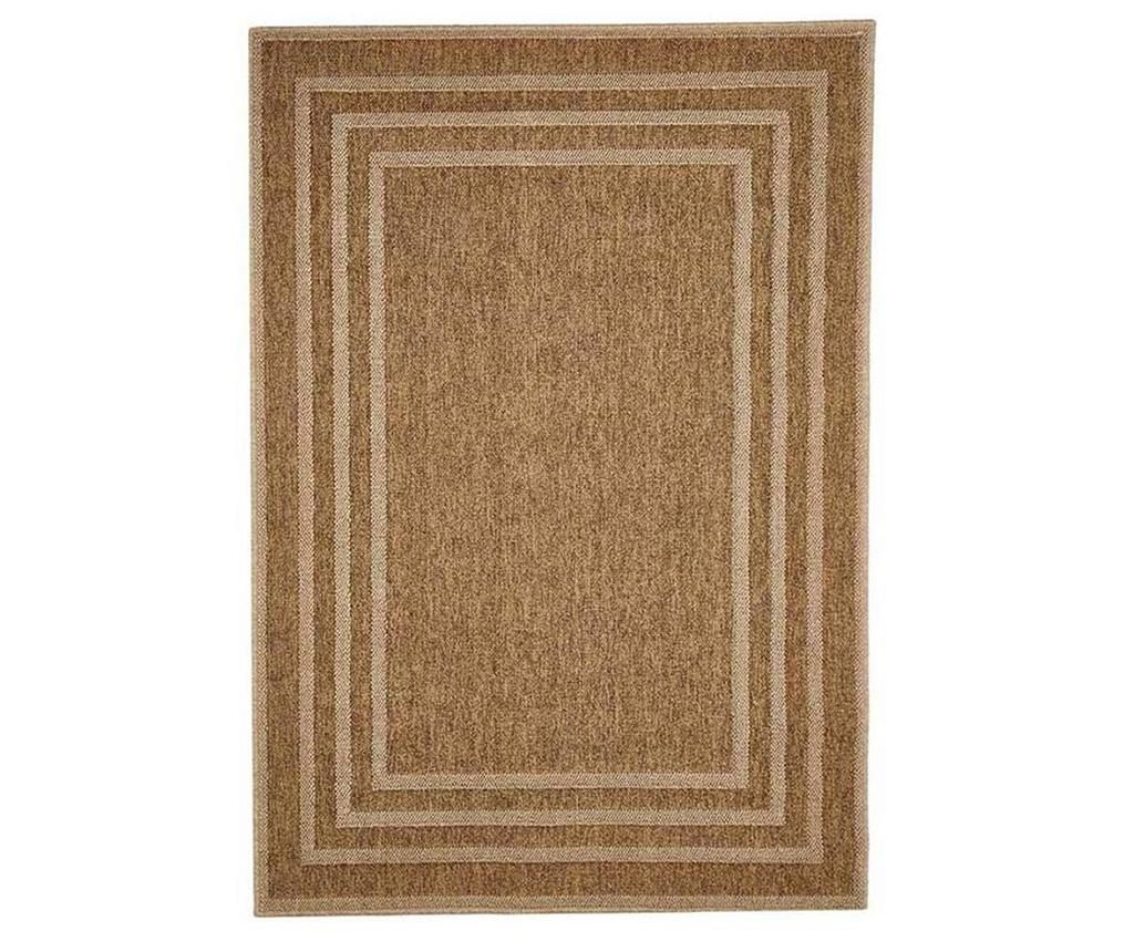 Covor Border Beige 133x190 cm - Floorita, Maro