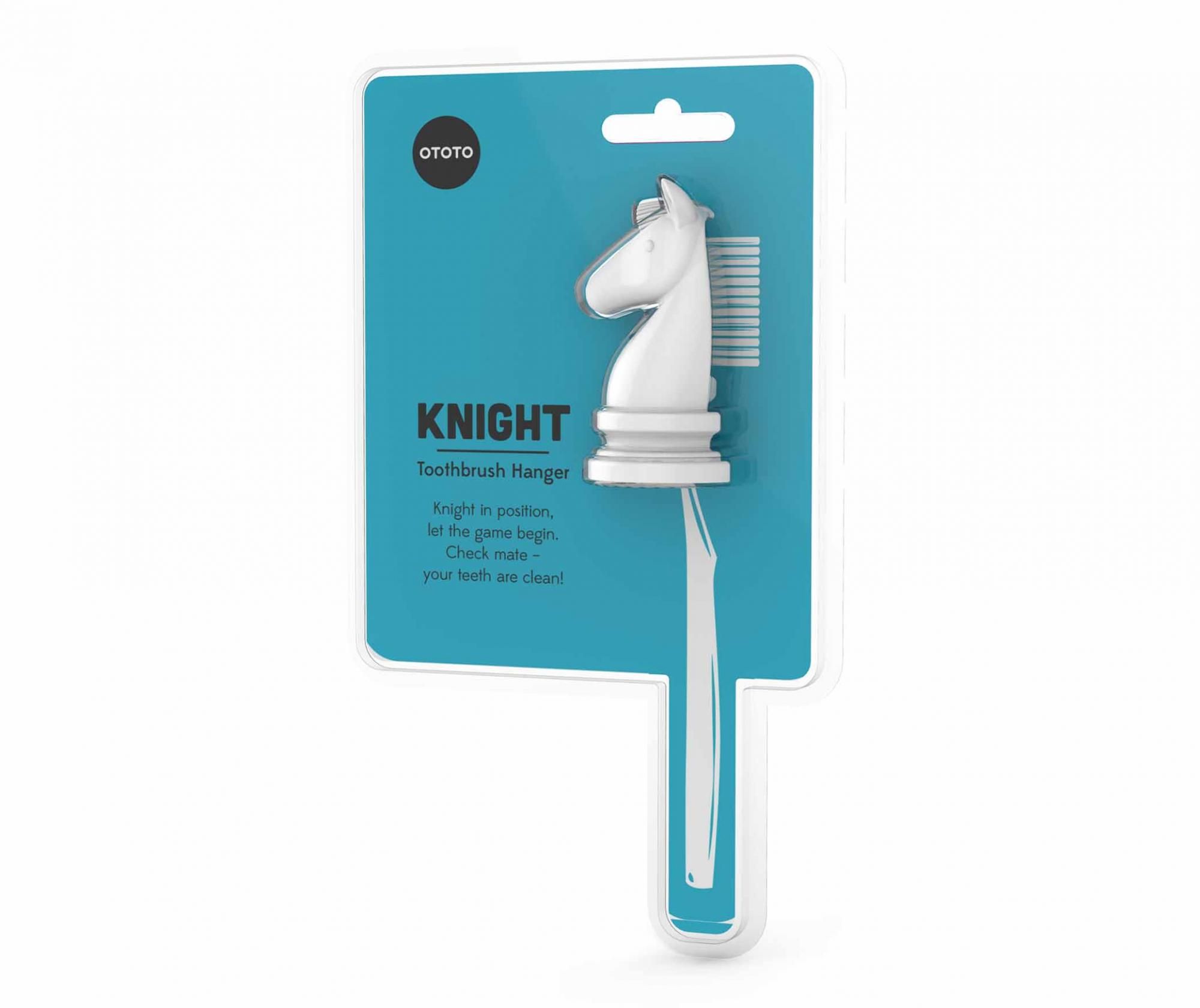 Suport pentru periuta de dinti Knight White - 1 | YEO