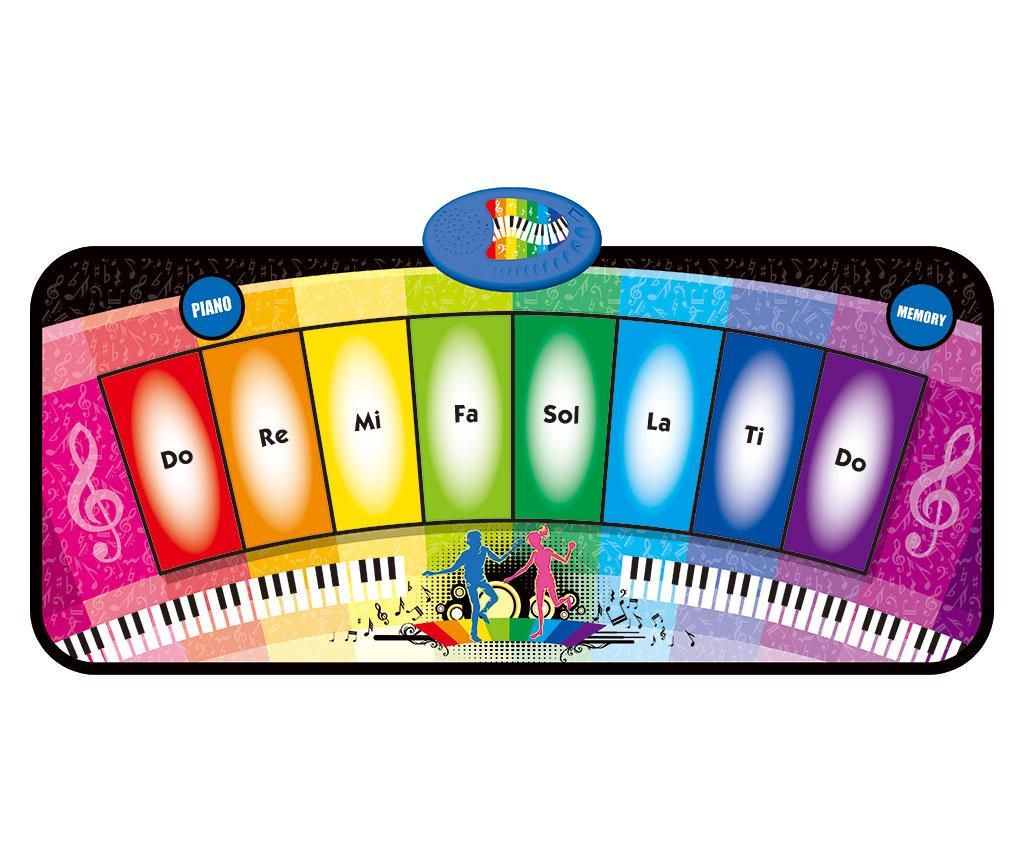 Covor muzical cu activitati Rainbow Piano 35×80 cm – Juguetes BP