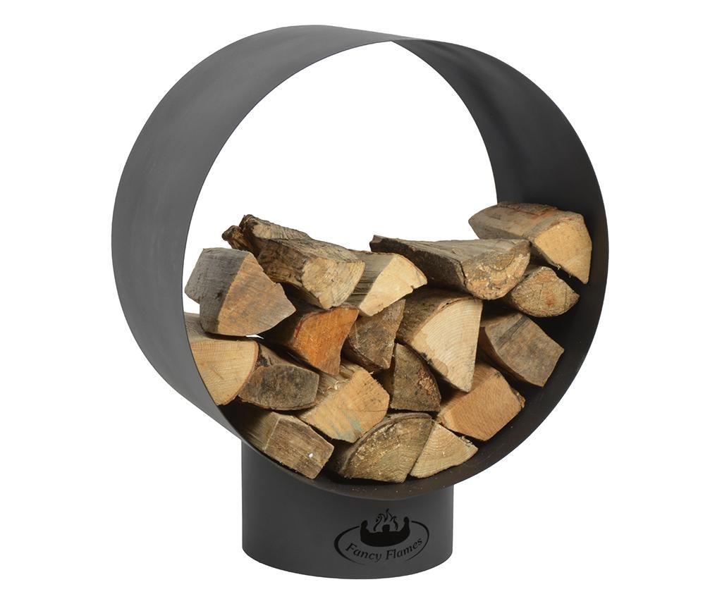 Suport pentru lemne de foc Round – Esschert Design, Negru Esschert Design imagine 2022