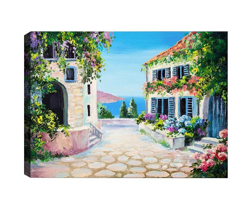 Tablou Santorini 40x60 cm - Tablo Center, Multicolor