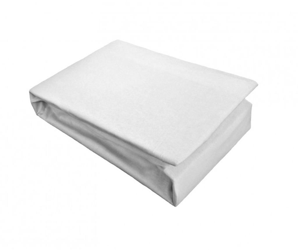 Cearsaf de pat cu elastic Jersey White 140x200 cm