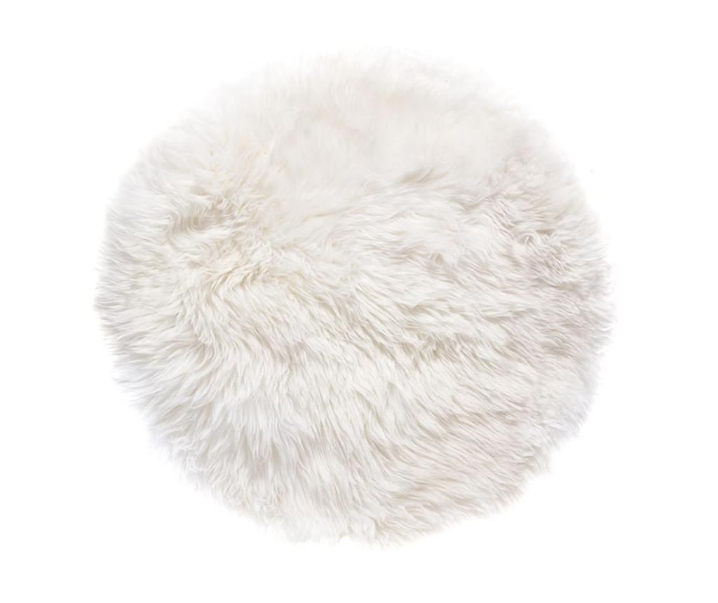 Covor Gayle Round White 70 cm – Royal Dream, Alb