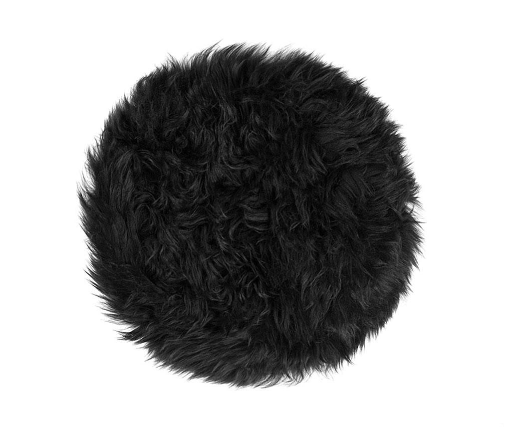 Perna de sezut Fluffy Round Black 35 cm – Royal Dream, Negru Royal Dream imagine 2022