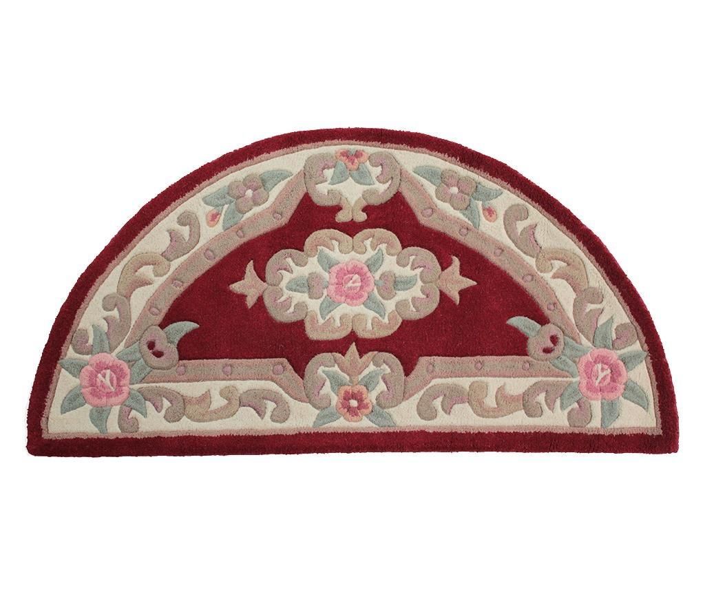 Covor Aubusson Semicircle Red 67x127 cm