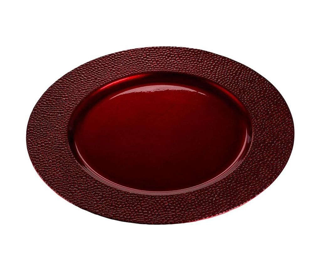 Platou decorativ Pebble Dark Red