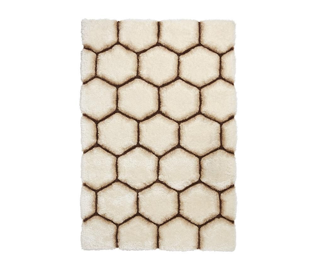 Covor Noble House Comb Cream Brown 150x230 cm - Think Rugs, Crem