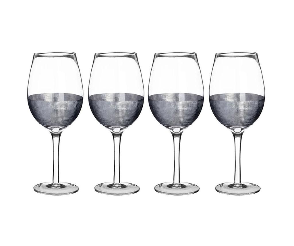 Set 4 pahare pentru vin rosu Apollo 500 ml