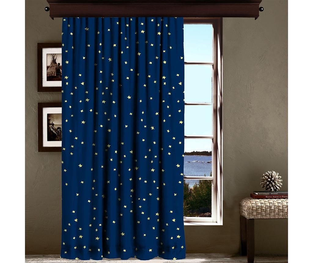 Draperie Little Stars 140×260 cm – Cipcici, Albastru Cipcici imagine 2022