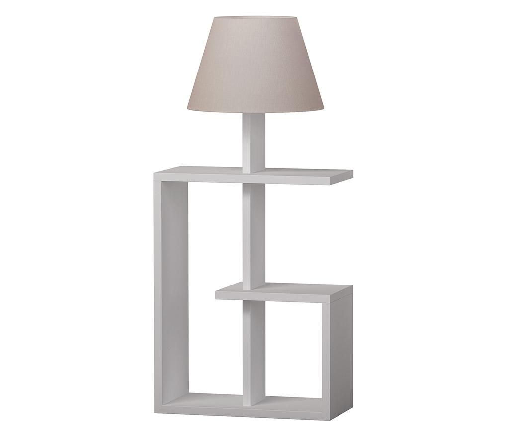 Lampadar Homitis, Saly White, PAL melaminat, 40x20x86 cm - Homitis, Alb,Crem