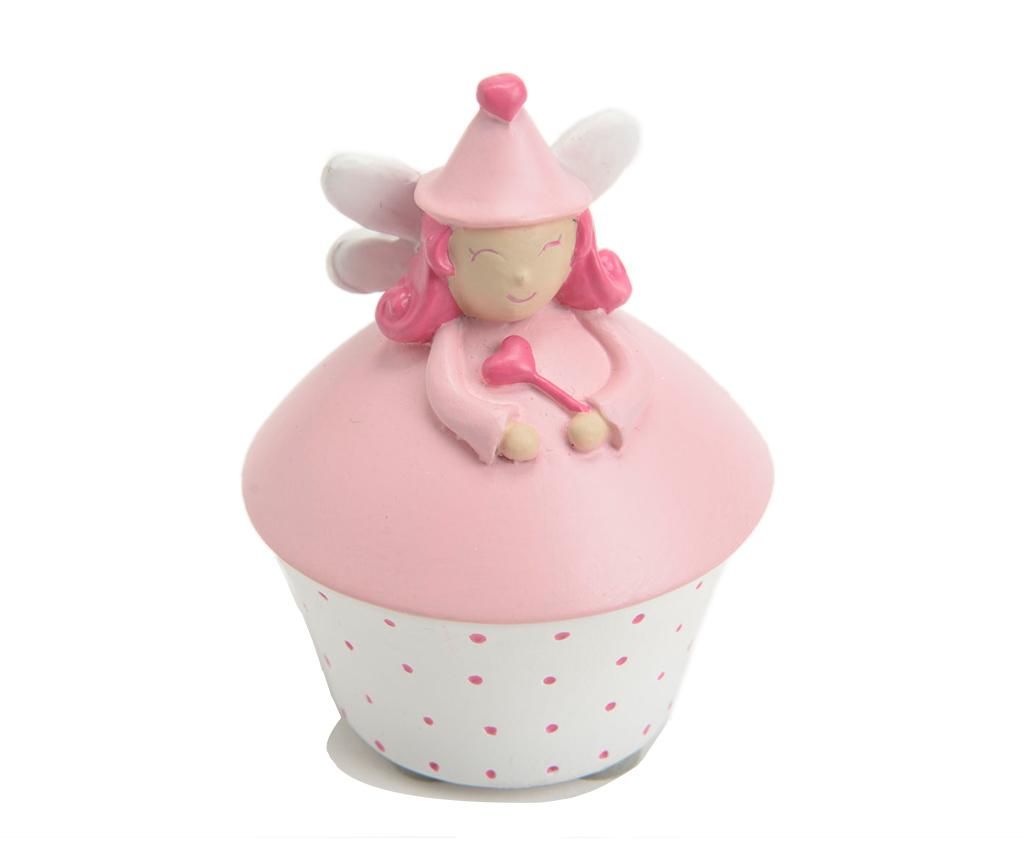 Cutie cu capac pentru dintisori Fairy Light Pink