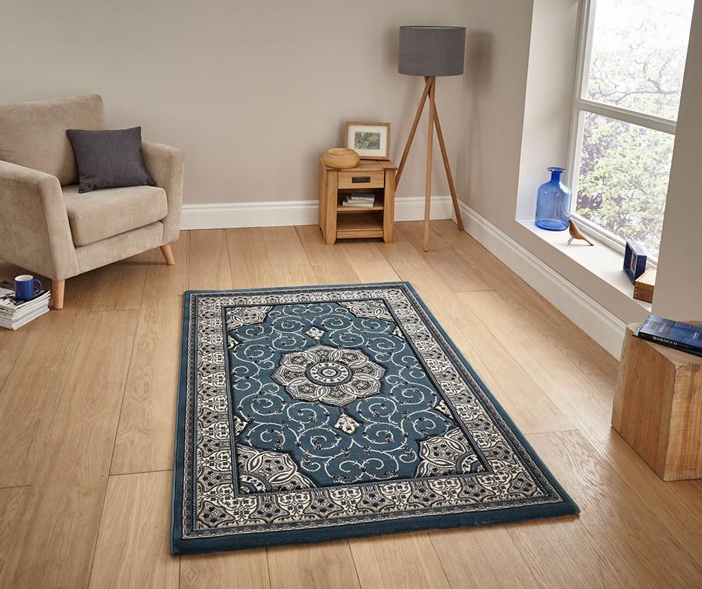 Covor Heritage Blue 280x380 cm - Think Rugs, Albastru