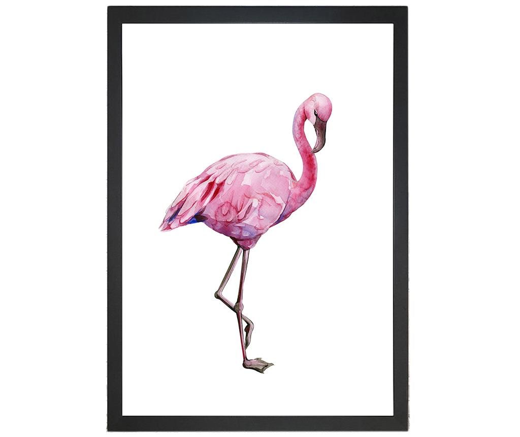 Tablou Jocelyn Flamingo 24x29 cm - Oyo Concept imagine