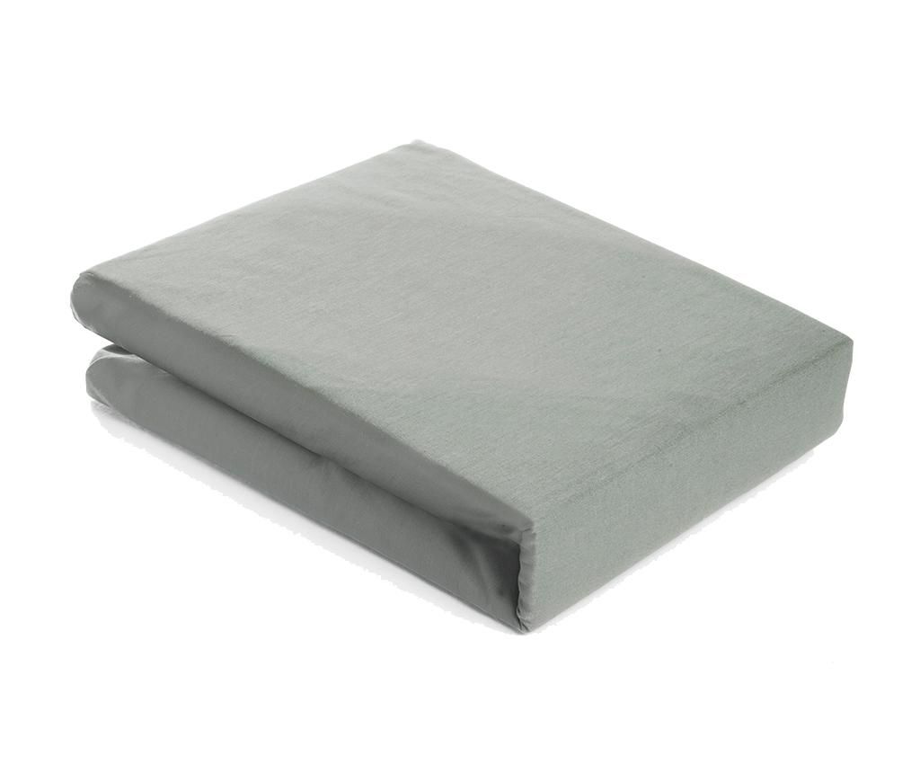 Cearsaf de pat cu elastic Erwin Grey 160x200 cm