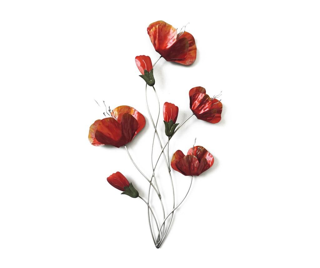 Decoratiune de perete Beaux Arts Red Poppies - Socadis, Rosu