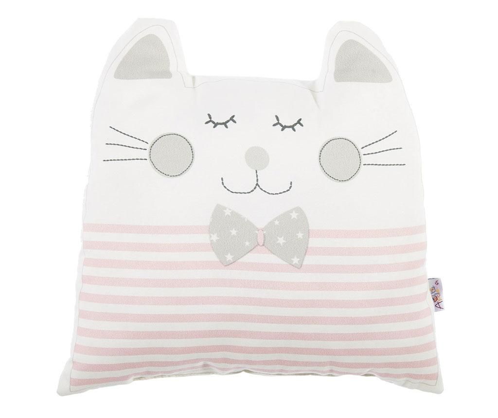 Perna decorativa Blushing Cat Pink 29x29 cm