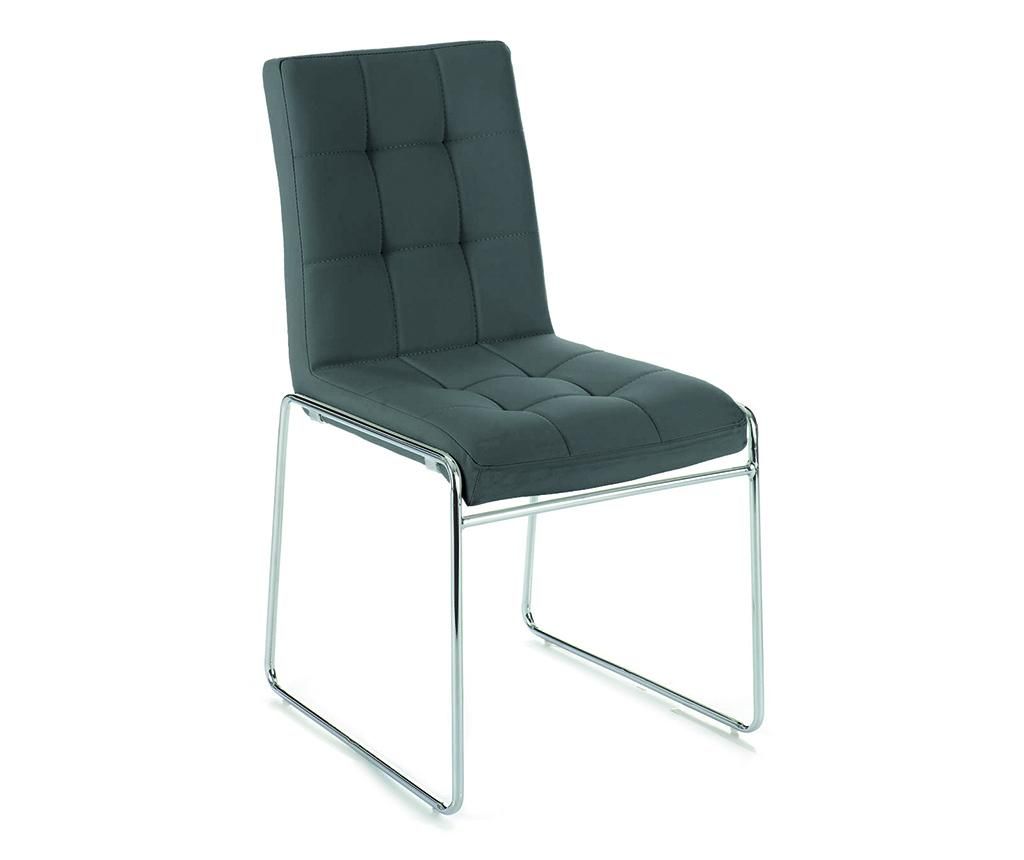 Set 2 scaune Alice Grey – Tomasucci, Gri & Argintiu