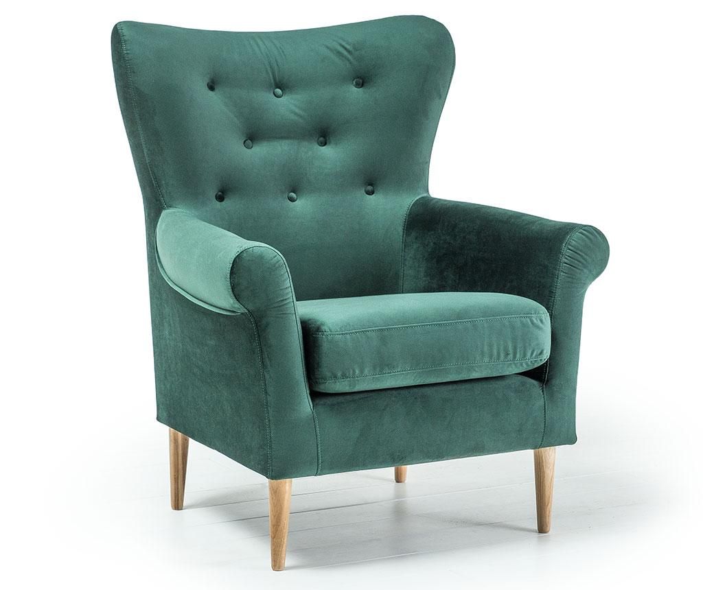 Fotoliu Optisofa, Amelie Dark Green, 84x81x97 cm - Optisofa, Verde