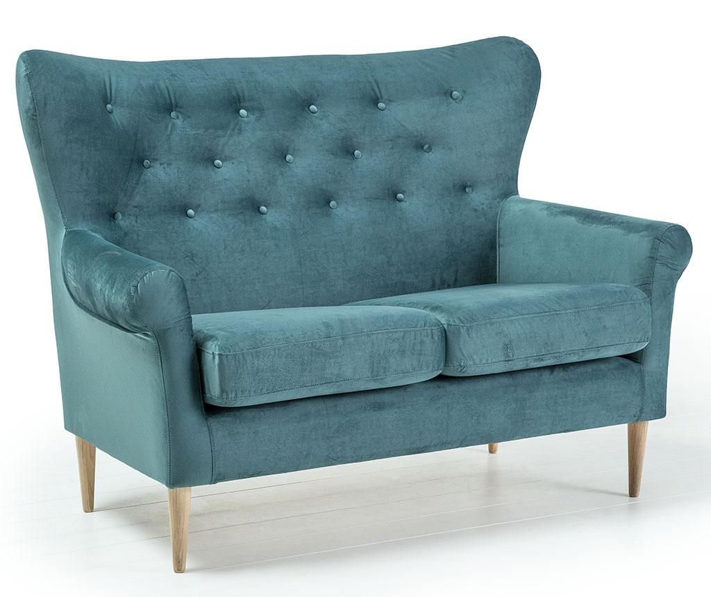 Canapea 2 locuri Optisofa, Amelie Duck Egg, 140x81x97 cm - Optisofa, Verde