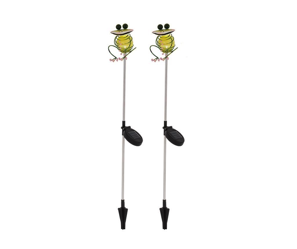 Set 2 lampi solare Chill Frogs