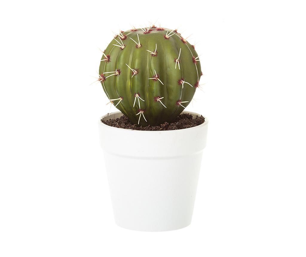 Ghiveci cu floare artificiala Cactus Round
