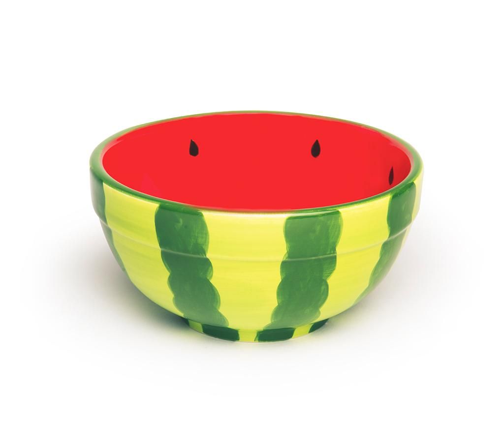 Bol Excelsa, Watermelon, ceramica, ⌀12 cm, 250 ml, 12x12x7 cm – Excelsa, Verde Excelsa imagine 2022