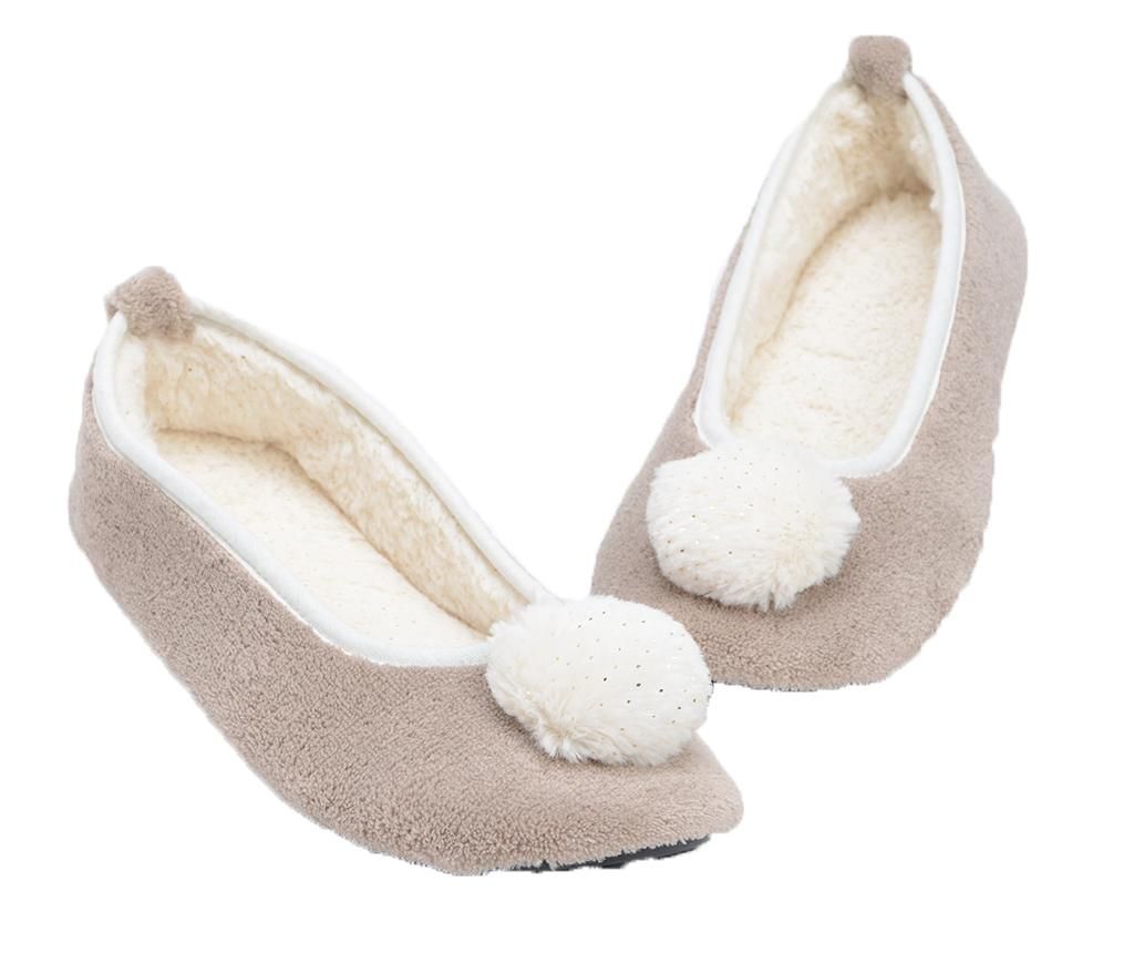 Papuci de casa dama Ballerina Taupe 39-40