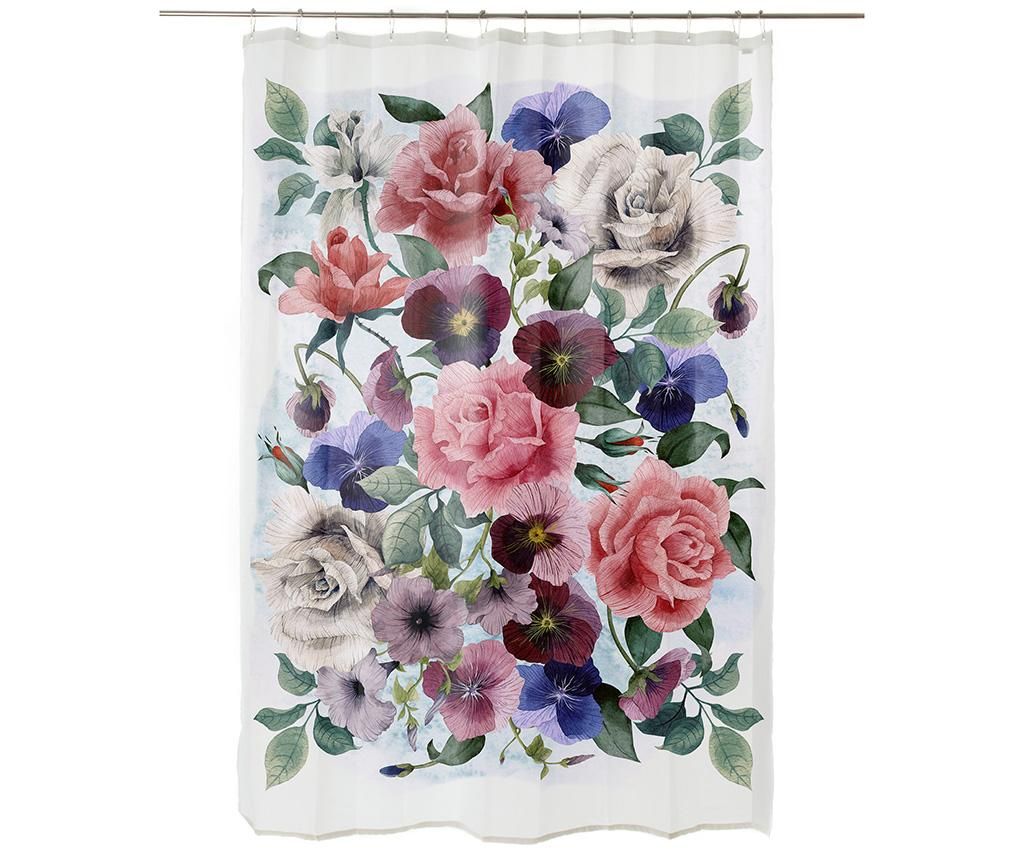 Perdea de dus Flowers 180x200 cm - Really Nice Things, Multicolor