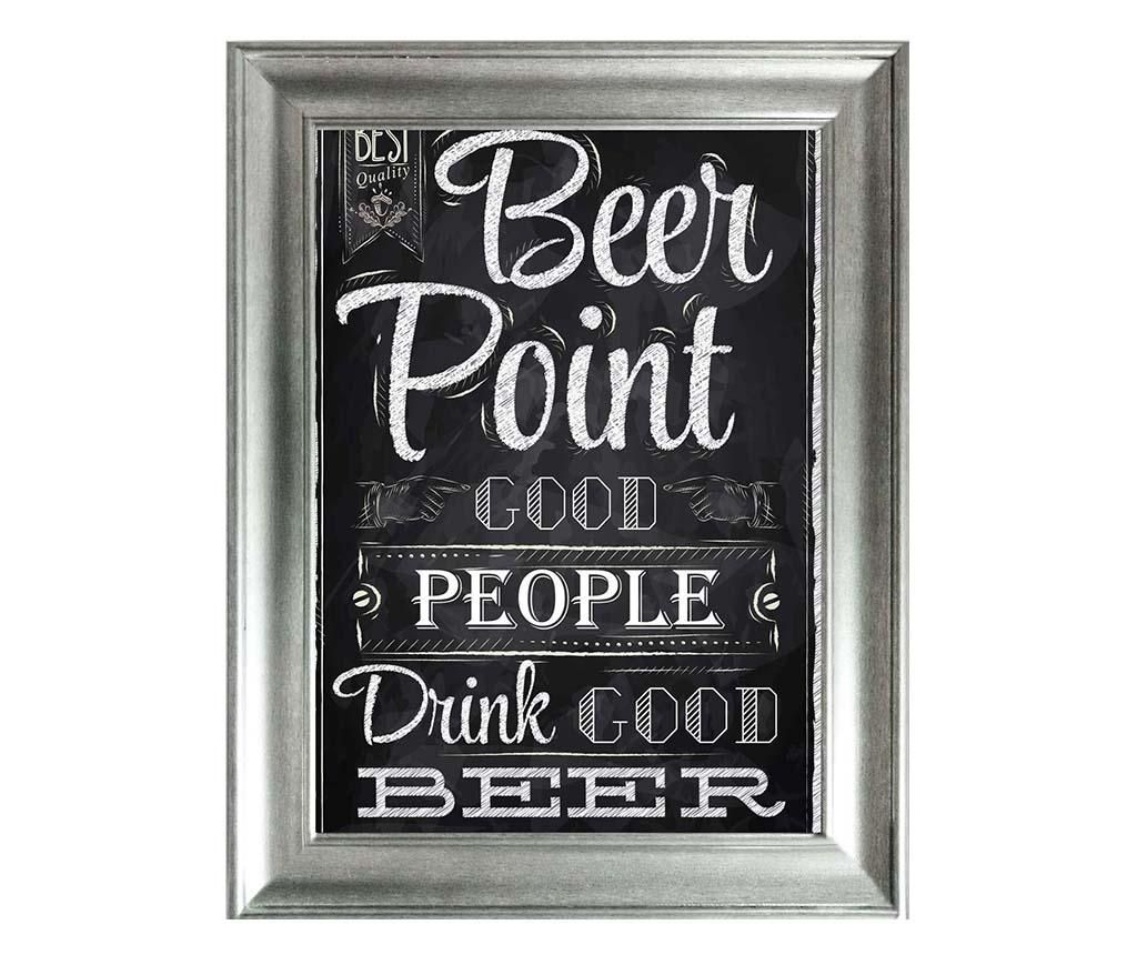 Tablou Beer Point 40x50 cm - Tablo Center, Multicolor