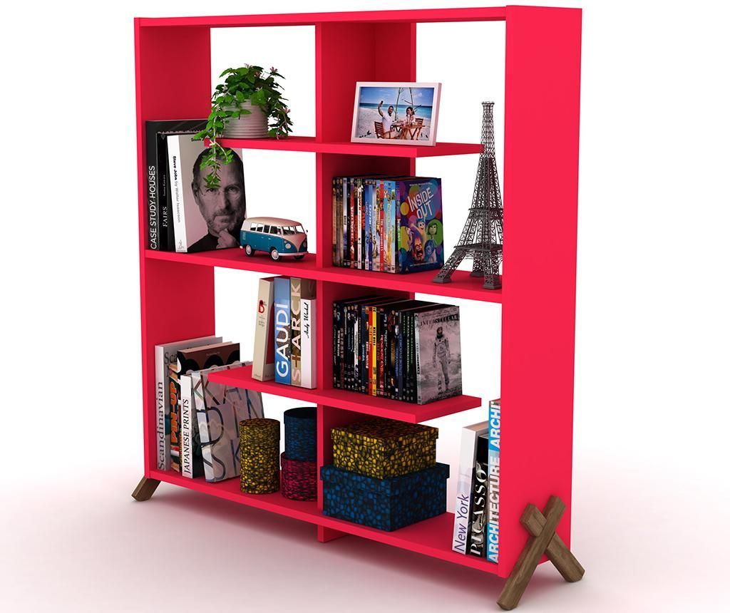 Biblioteca Kipp Walnut Pink - Rafevi, Roz