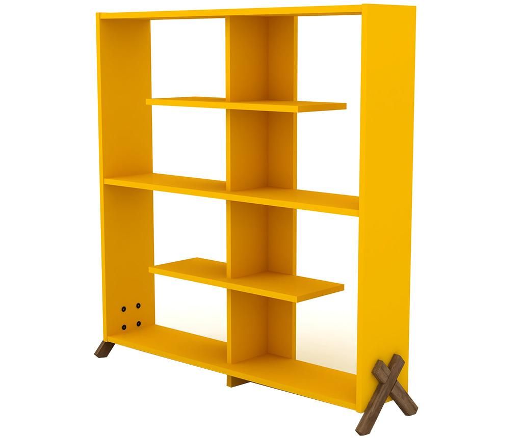 Biblioteca Kipp Walnut Yellow