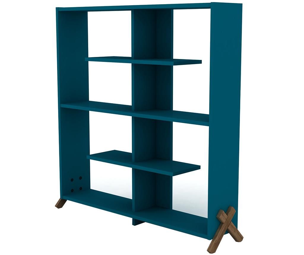 Biblioteca Kipp Walnut Blue