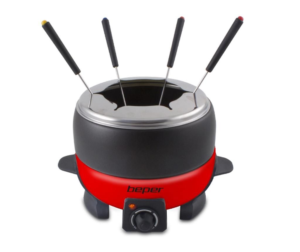 Aparat pentru fondue si bourguignon Delice - Beper, Rosu,Multicolor