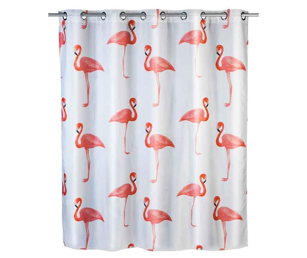 Perdea de dus Flamingo 180×200 cm – Wenko, Alb vivre.ro