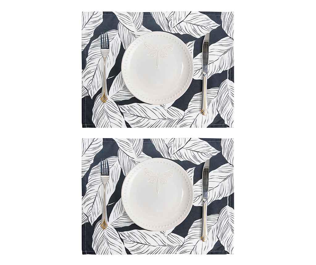 Set 2 individualuri Geometric Palm Leaf 33x45 cm