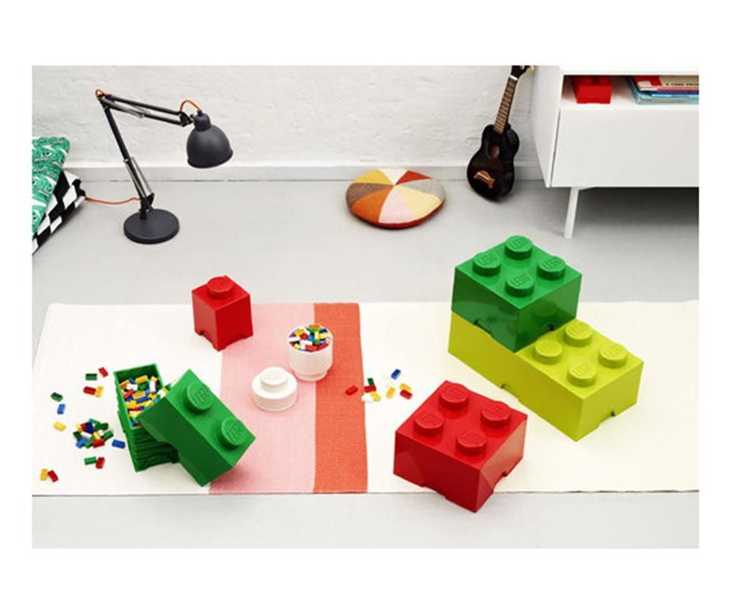 Cutie cu capac Lego Square Four Dark Green - LEGO, Verde - 2