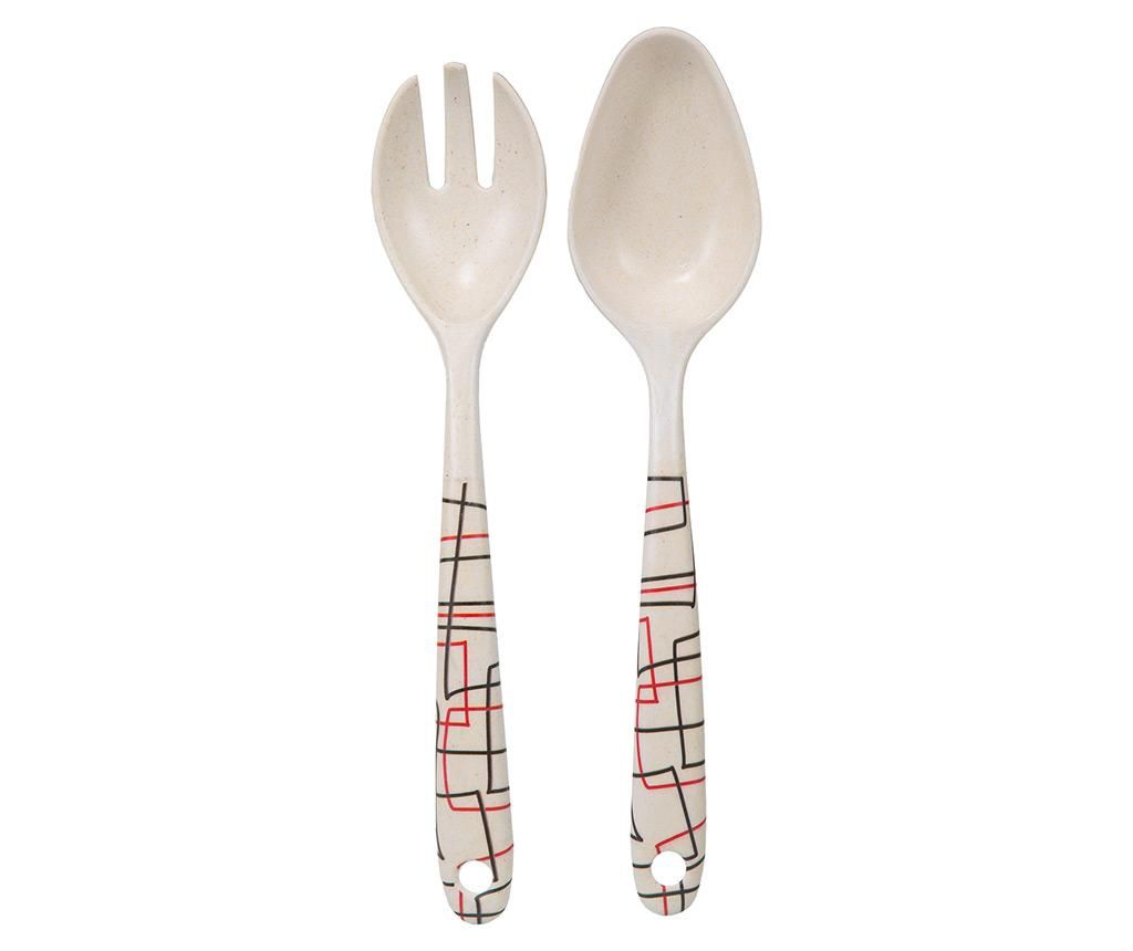 Set 2 ustensile pentru salata Pollux