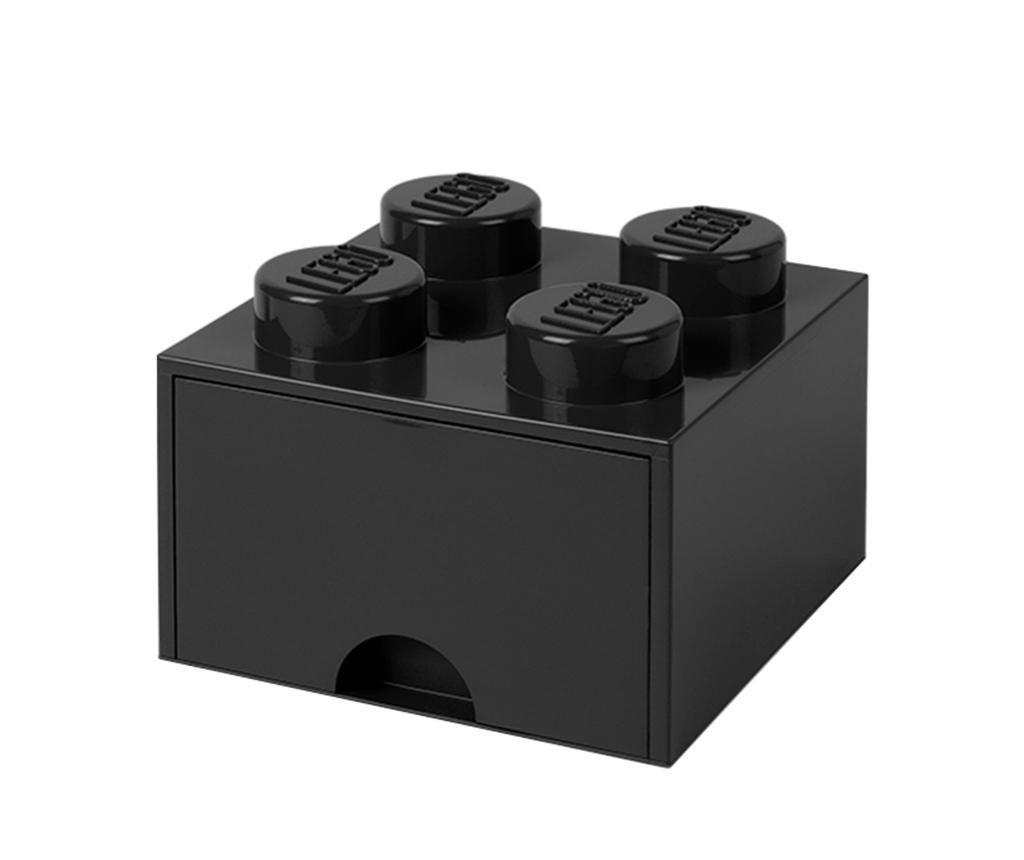 Cutie pentru depozitare Lego Square One Black - LEGO, Negru