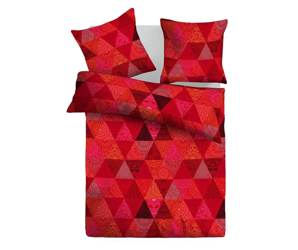 Lenjerie de pat Double Ranforce Marocco Red