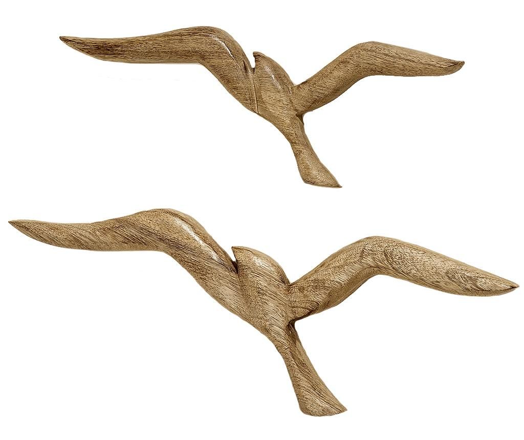 Set 2 decoratiuni de perete Seagul Gold